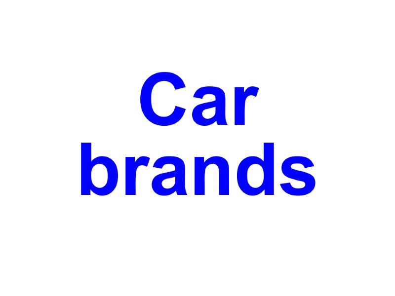 Car  brands